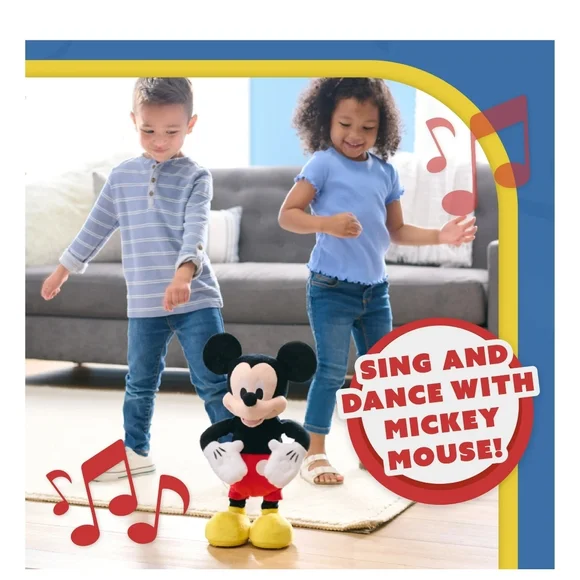 Disney Mickey Mouse Singing Plush Toy - Red, Black, Yellow - Picture 7 of 9